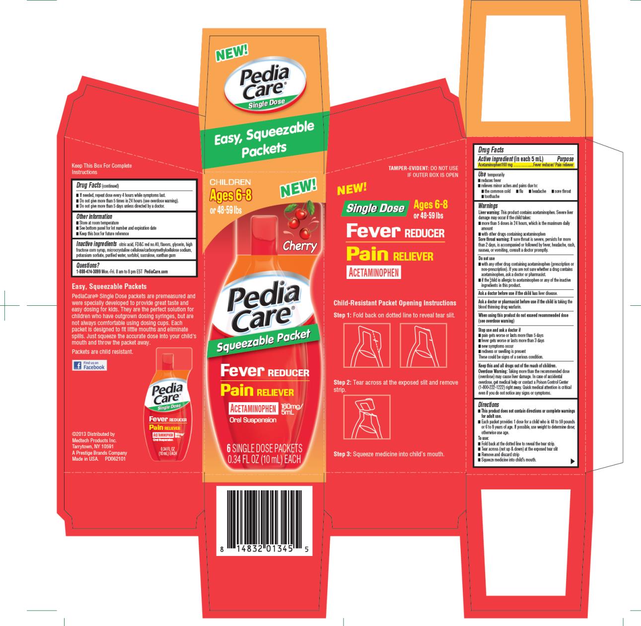 Pill image for Pediacare Single Dose Fever Reducer