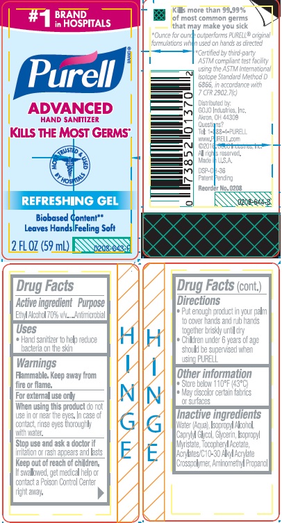 Pill image for Purell Advanced Hand Sanitizer Biobased Content
