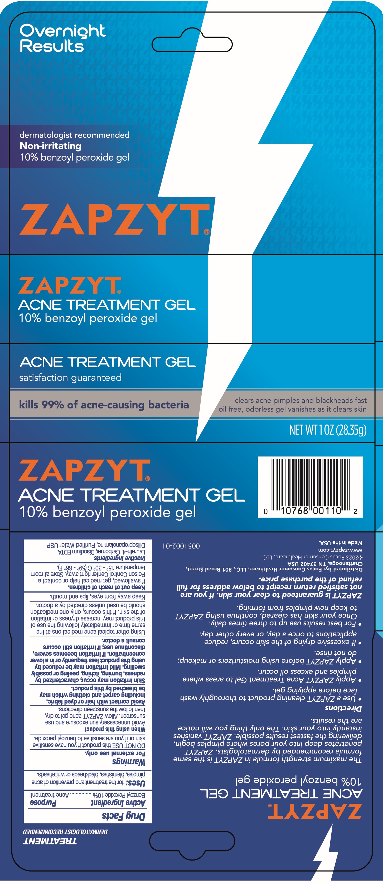Pill image for Zapzyt Acne Treatment Gel