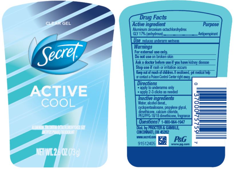 Pill image for Secret Active Cool Clear