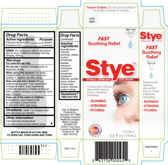 Pill image for Stye Eye Drops 63029-324