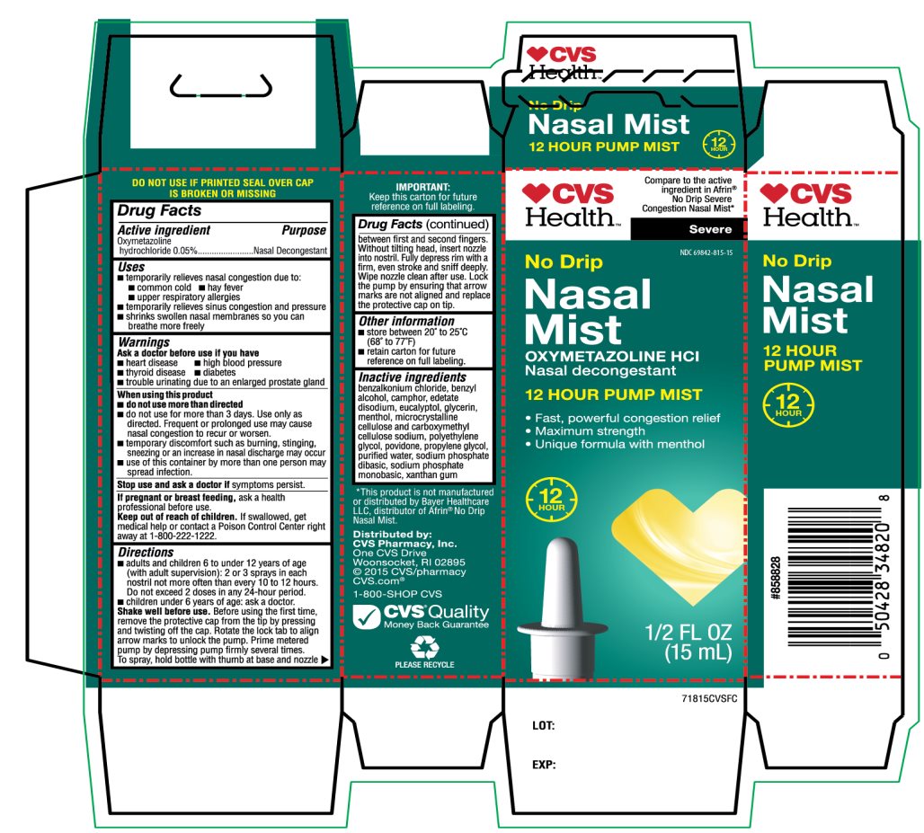 Pill image for Cvs Health No Drip Nasal Mist Drug Facts