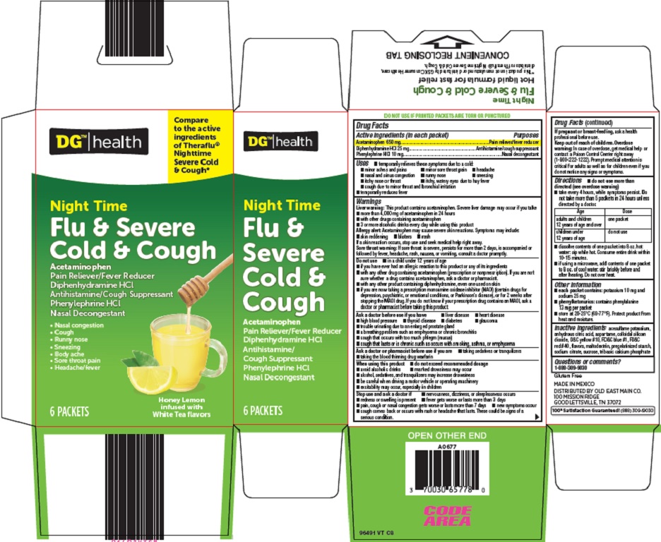 Pill image for Dolgencorp, Llc Flu & Severe Cold & Cough Drug Facts