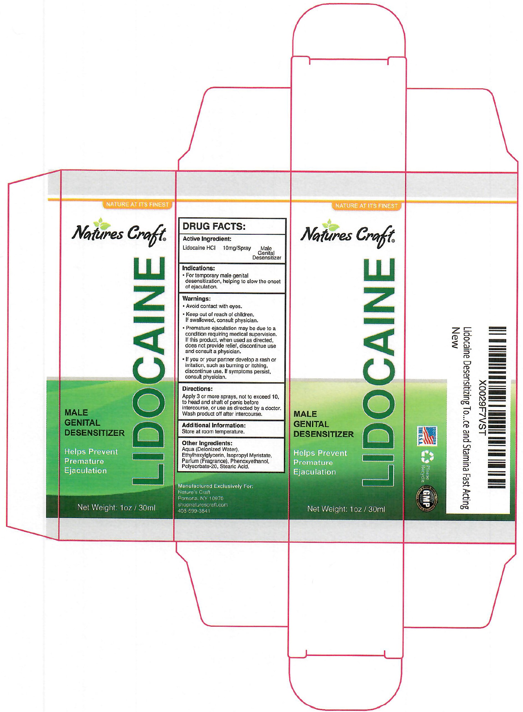 Pill image for Nature's Craft Lidocaine Male Genital Desensitizer