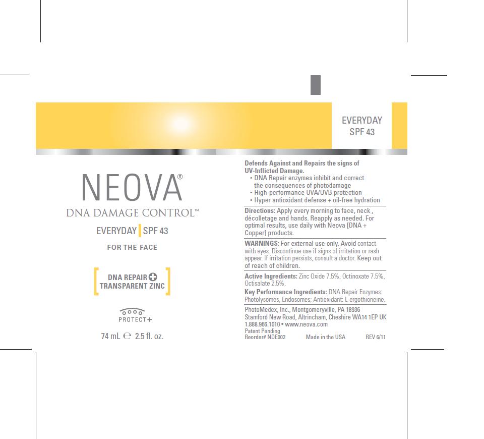 Pill image for neova dna damage control - everyday spf 43 - drug facts