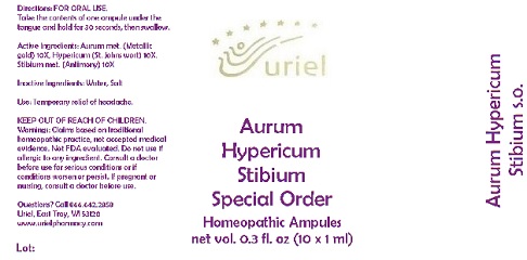 Pill image for Aurum Hypericum Stibium Special Order