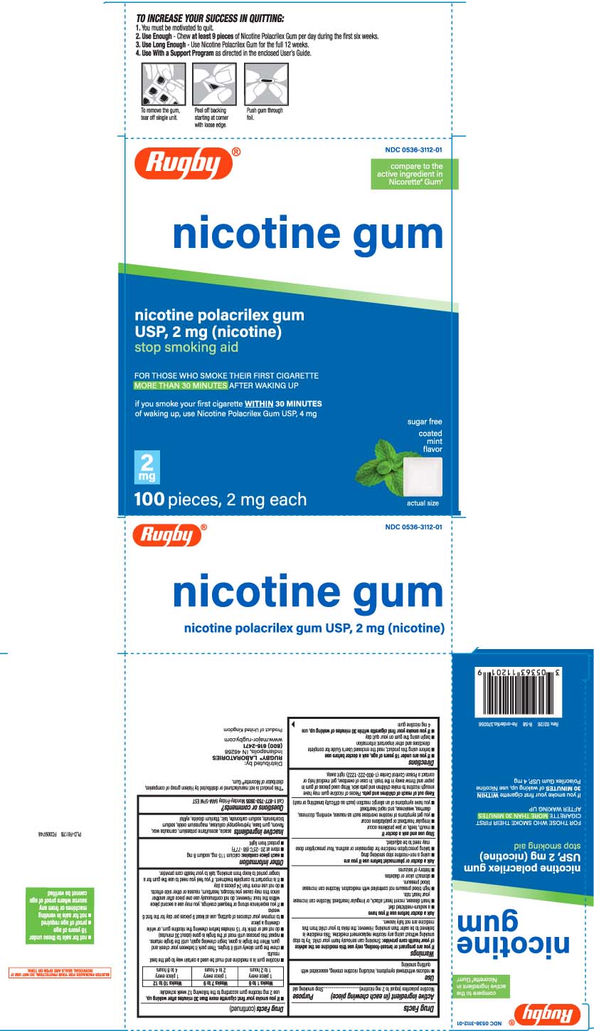 Pill image for Nicotine Polacrilex Gum 2 Mg And 4 Mg Coated Mint - Rugby
