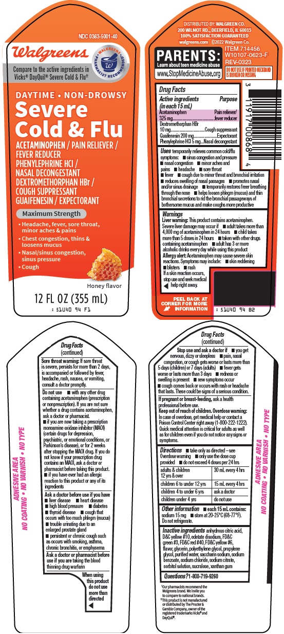 Pill image for Walgreen Co. Daytime Severe Cold & Flu Drug Facts