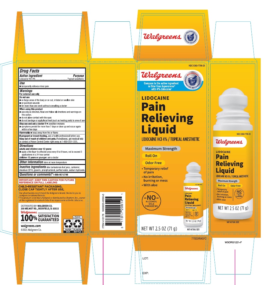 Pill image for Walgreen Maximum Strength Pain Relieving Liquid + Lidocaine