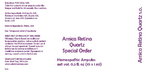 Pill image for Arnica Retina Quartz Special Order