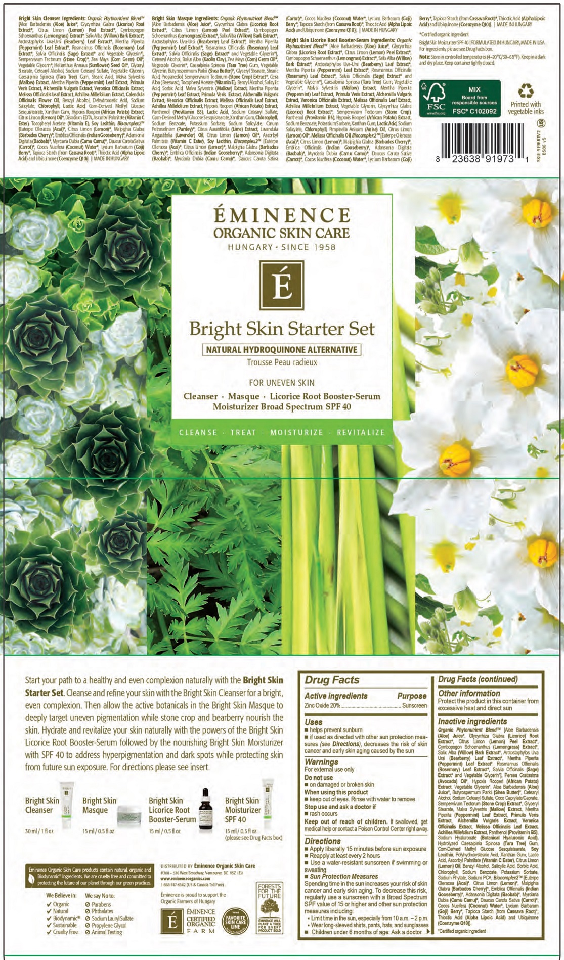 Pill image for eminence bright skin starter set kit