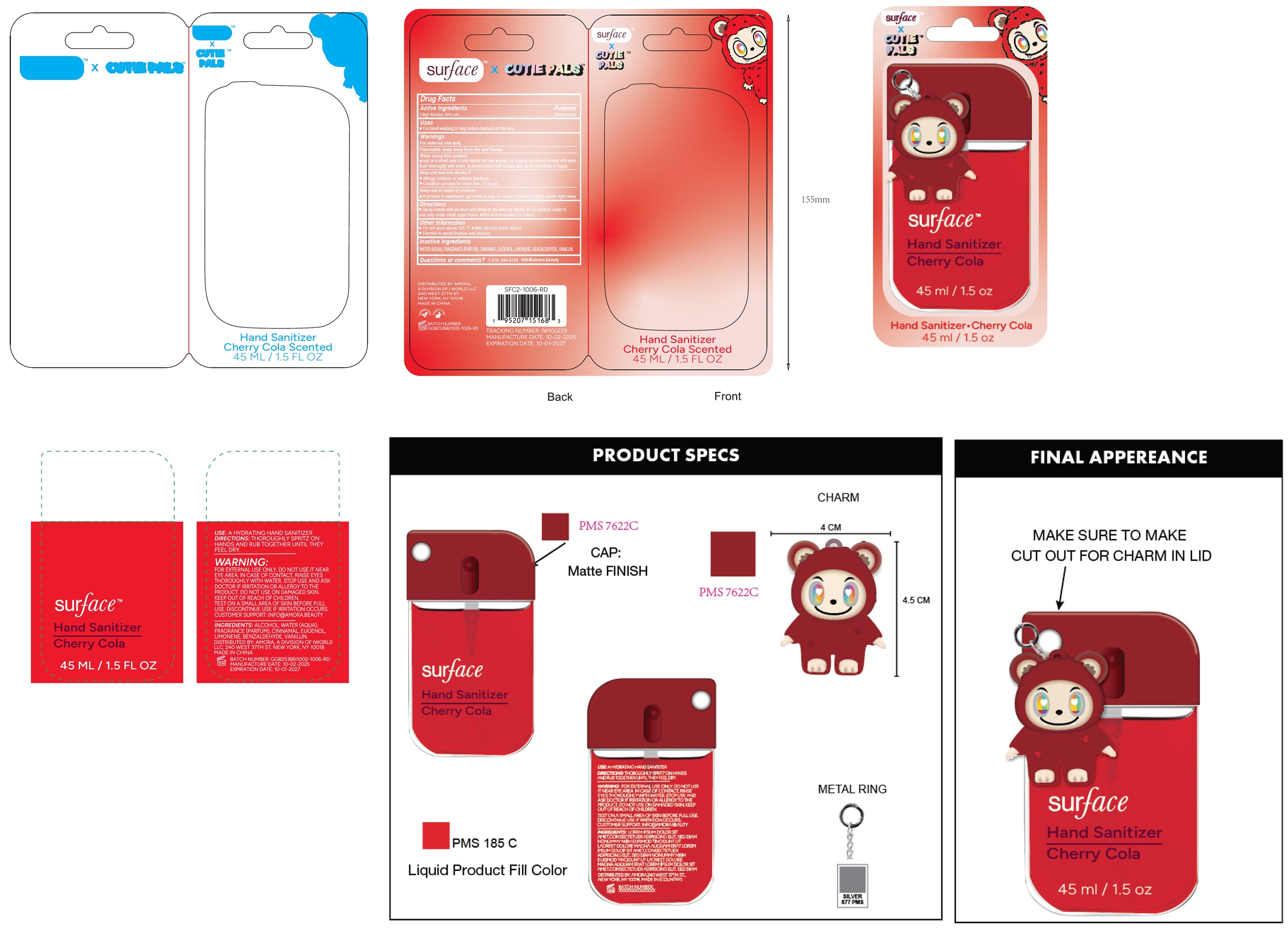 Pill image for Surface X Cutie Pals Hand Sanitizer Cherry Cola