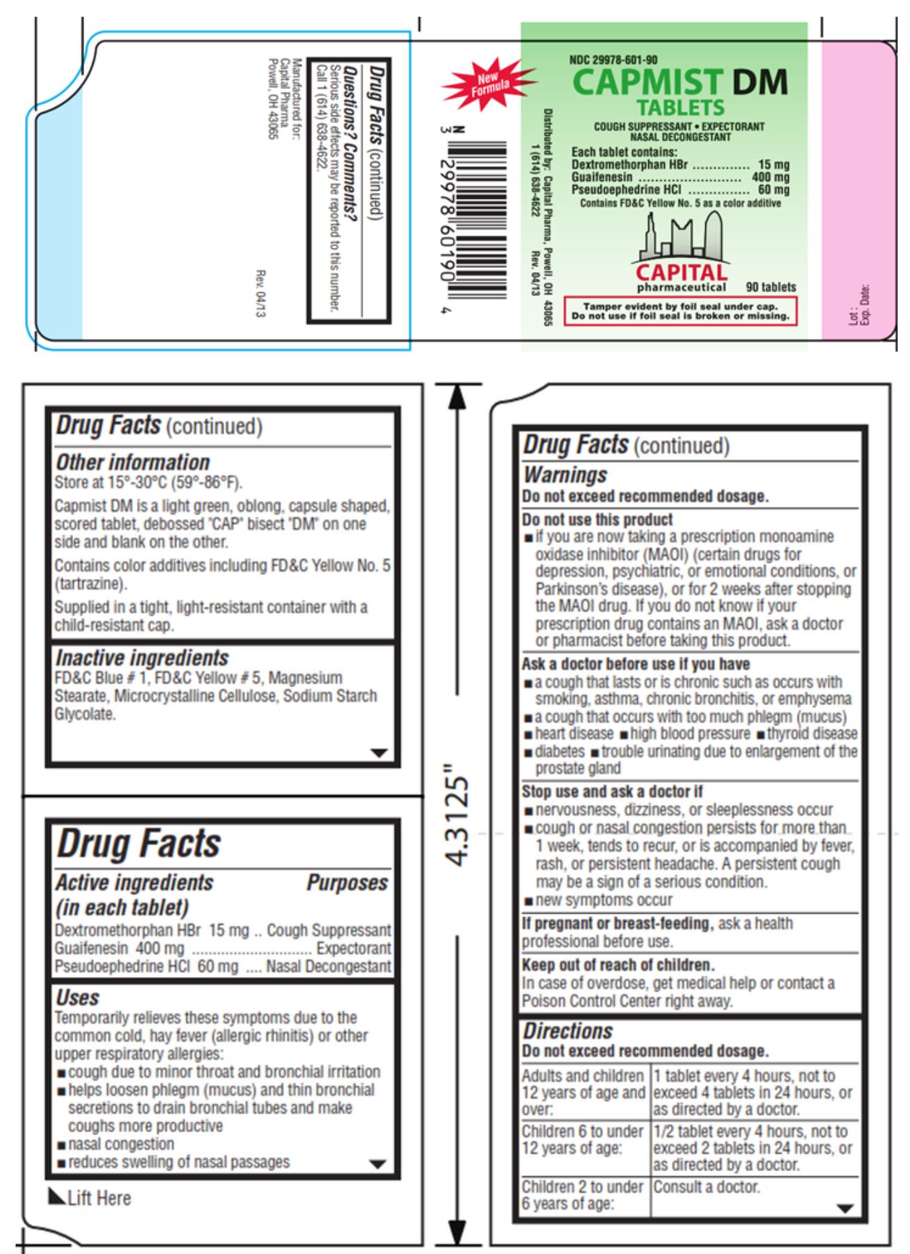 Pill image for Capmist Dm Tablets