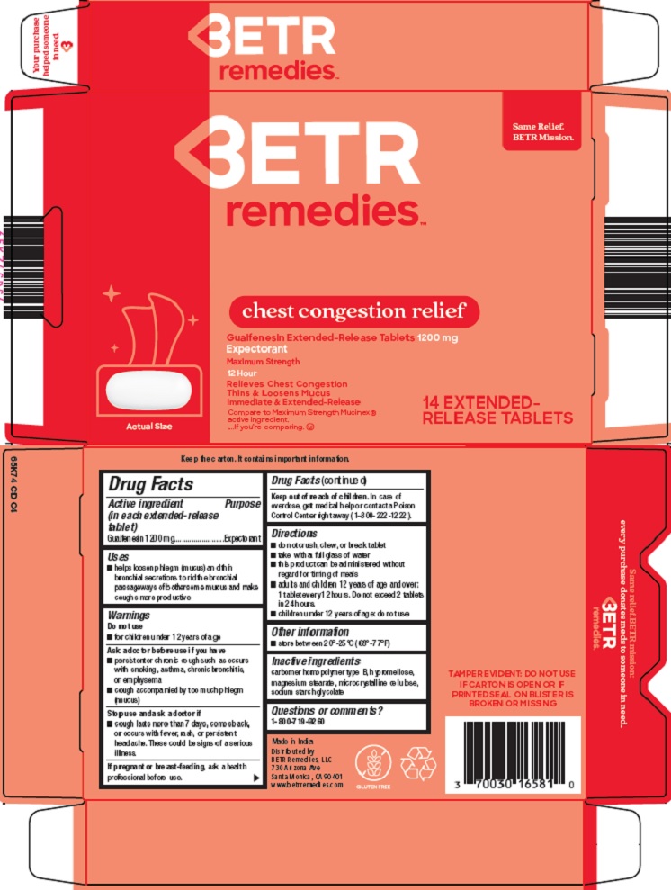 Pill image for Live Betr Llc Remedies Chest Congestion Relief Drug Facts