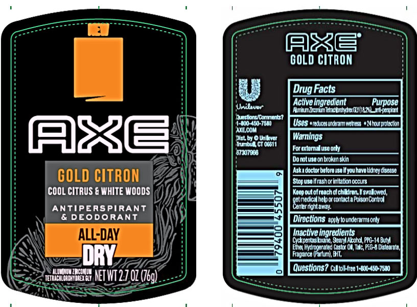 Pill image for Axe Gold Citron Antiperspirant And Deodorant