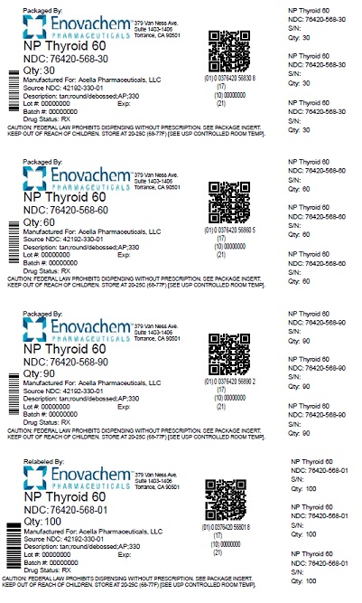 Pill image for Np Thyroid 60