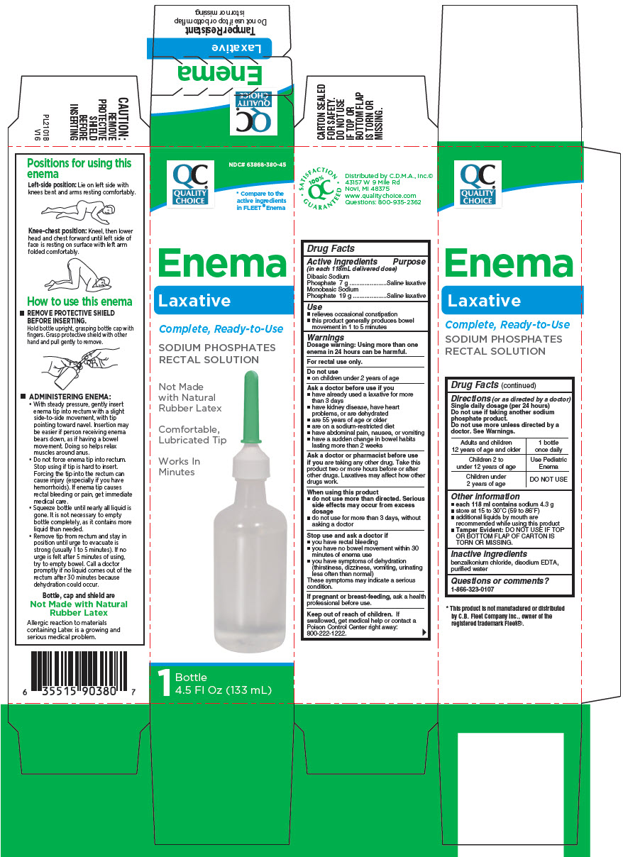 Pill image for Quality Choice Single Saline Enema
