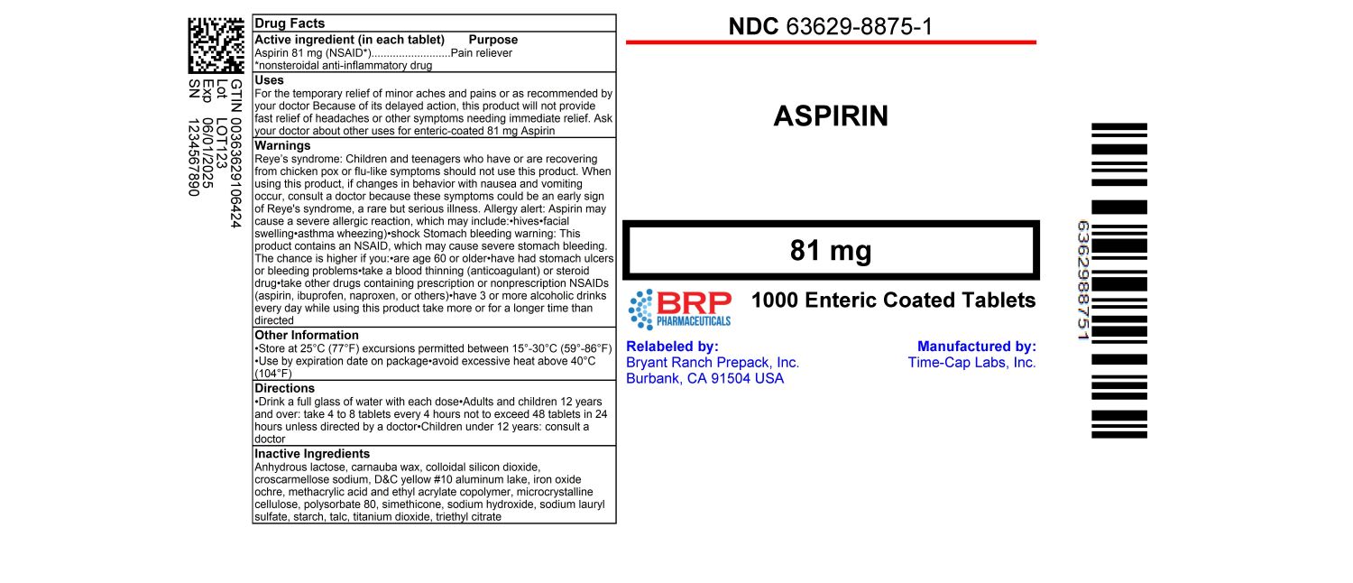 Pill image for 481r-tcl-49483-481 Aspirin 81mg Delayed Release Tablets