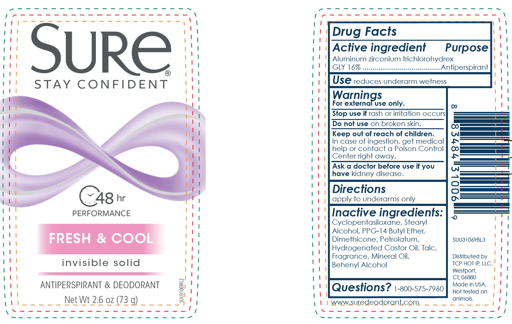 Pill image for Sure Invisible Solid Fresh And Cool