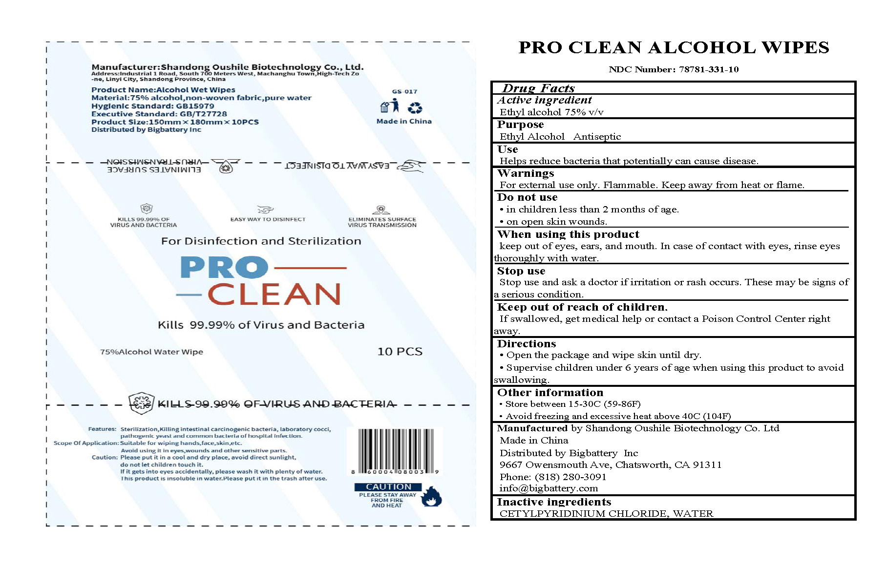 Pill image for Shandong Oushile Biotechnology Co.ltd