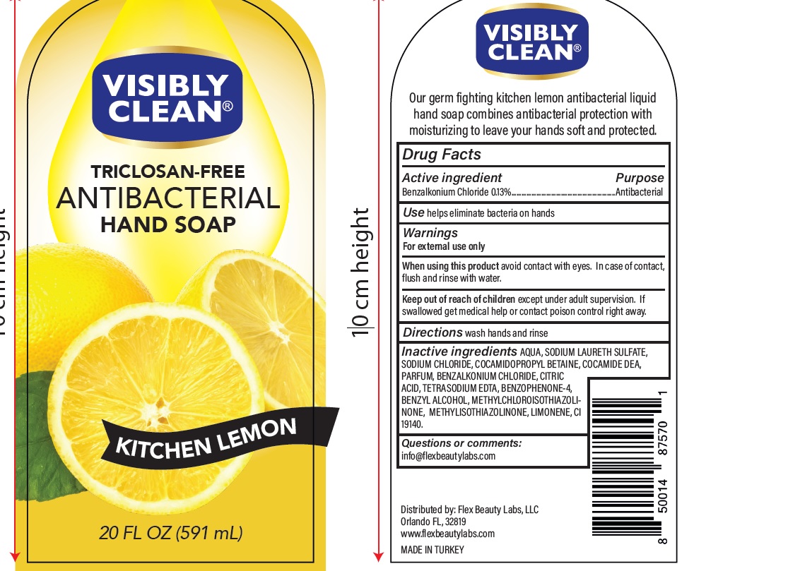 Pill image for Antibacterial -visibly Clean Triclosan Free Hand Soap Kitchen Lemon