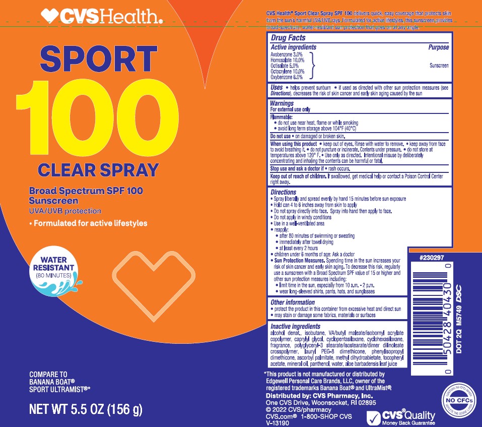 Pill image for Cvs Health Sport Spf 100 Clear Spray