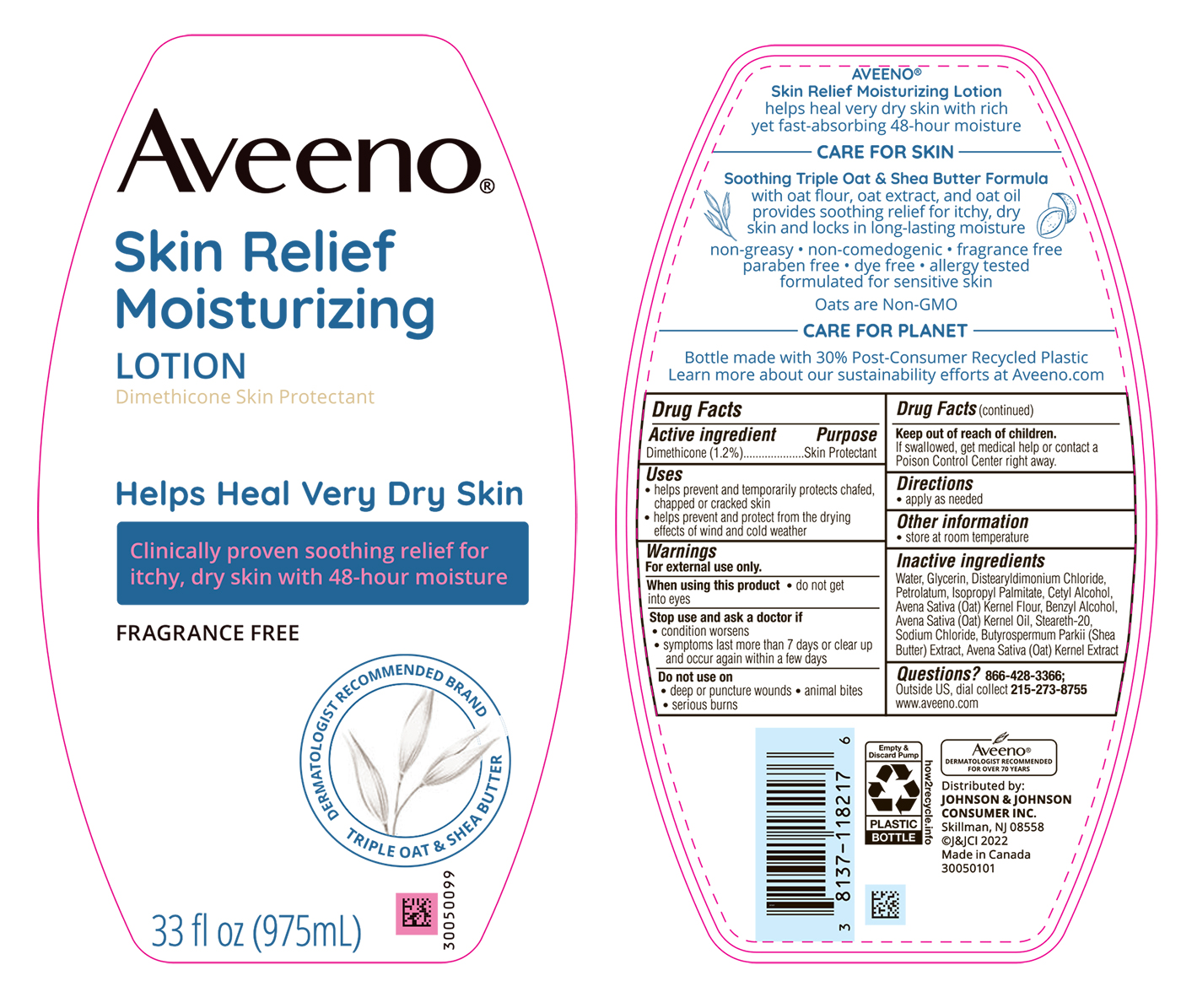 Pill image for Aveeno® Skin Relief Moisturizing Lotion Fragrance Free
