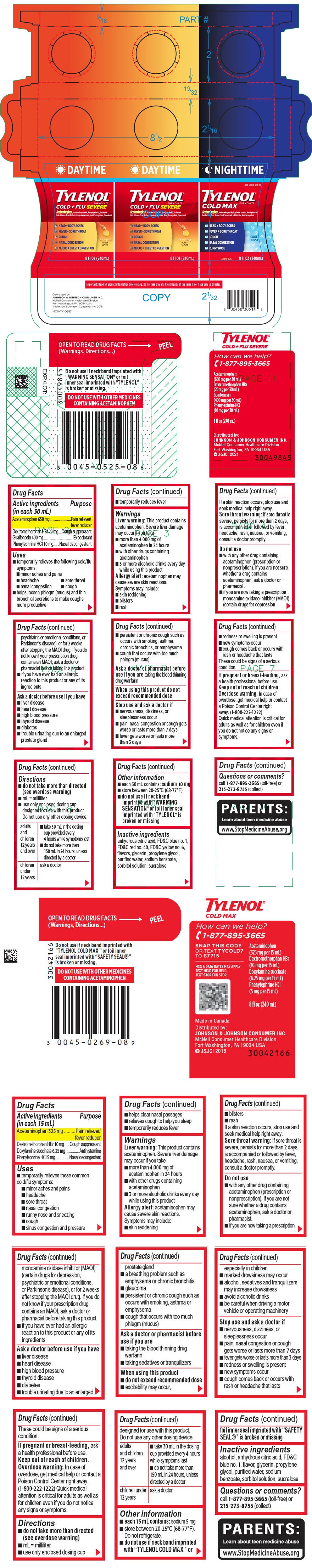 Pill image for Tylenol Cold + Flu Severe And Tylenol Cold Max Liquid Copack