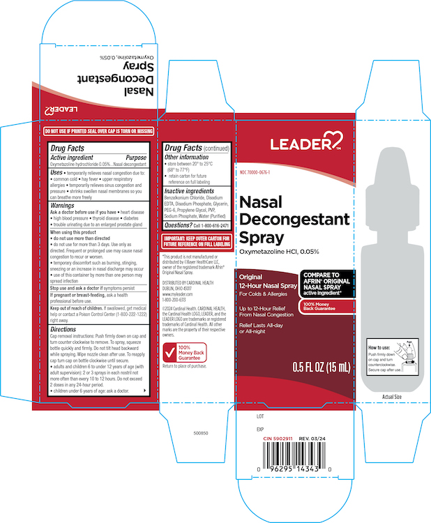 Pill image for Leader Nasal Decongestant Spray Oxymetazoline