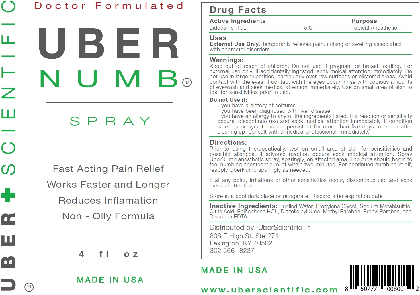 Pill image for Uber Numb Spray