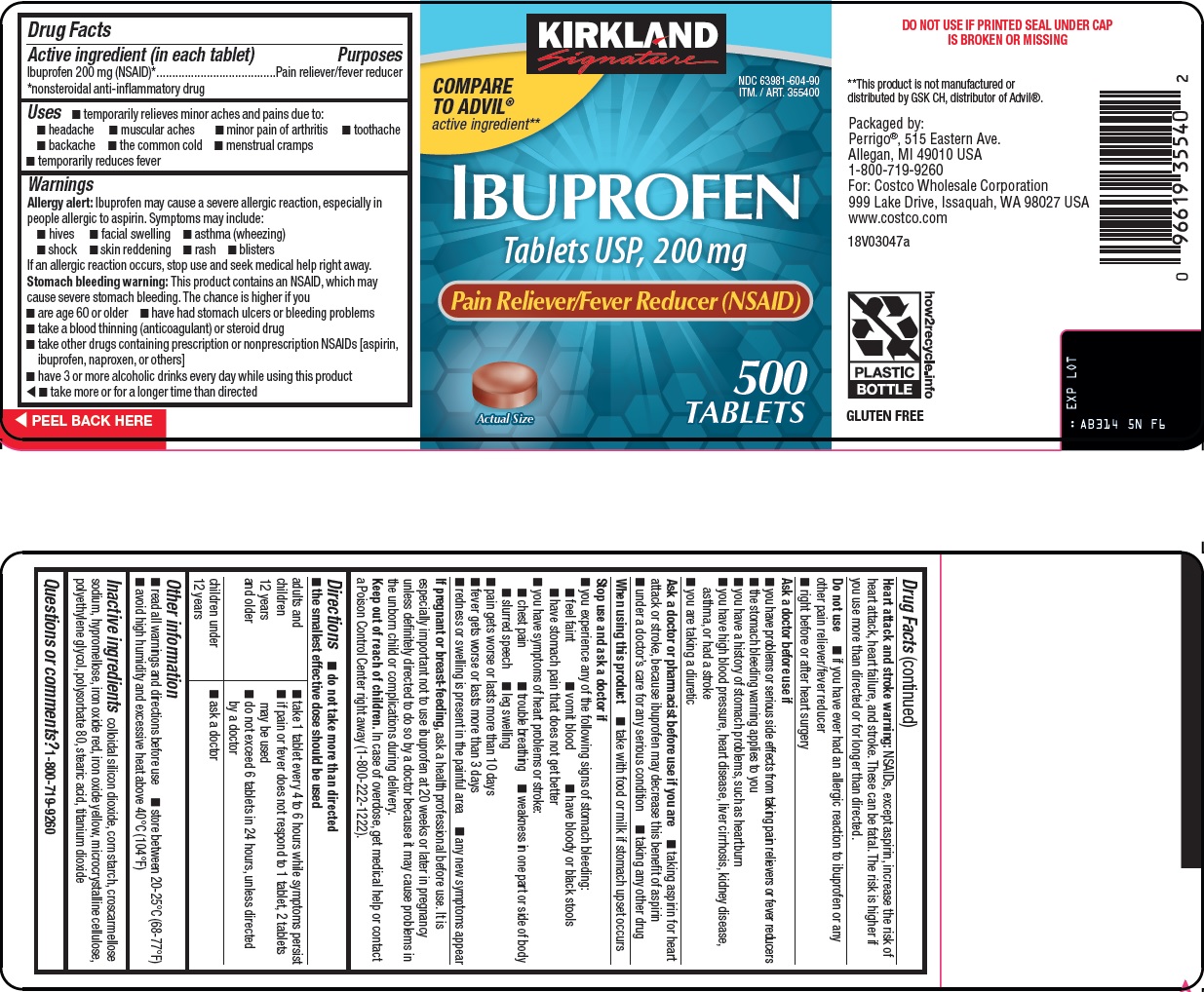 Pill image for Costco Wholesale Corp. Ibuprofen Tablets Usp, 200 Mg Drug Facts