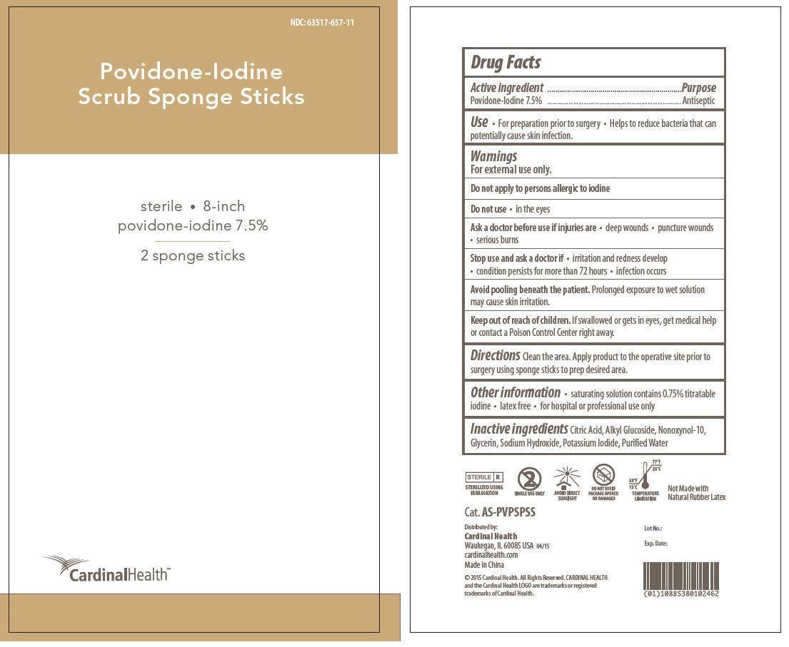 Pill image for povidone-iodine scrub sponge sticks sterile 8-inch