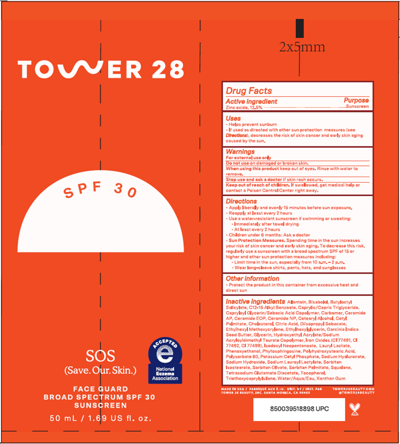 Pill image for sos face guard broad spectrum sunscreen spf 30