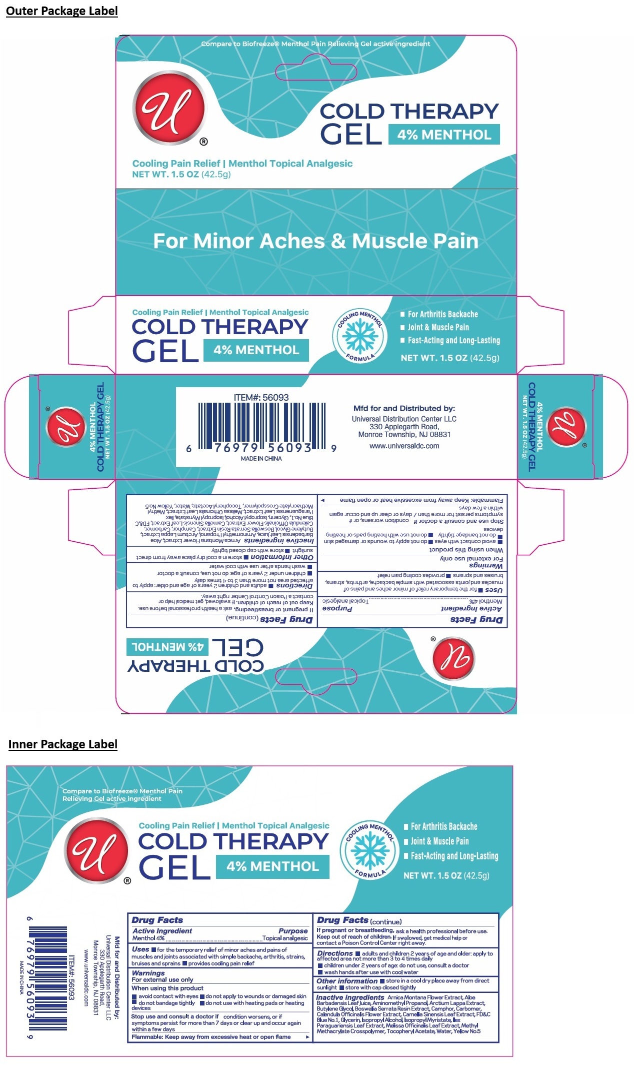 Pill image for 4% Menthol Cold Therapy Gel