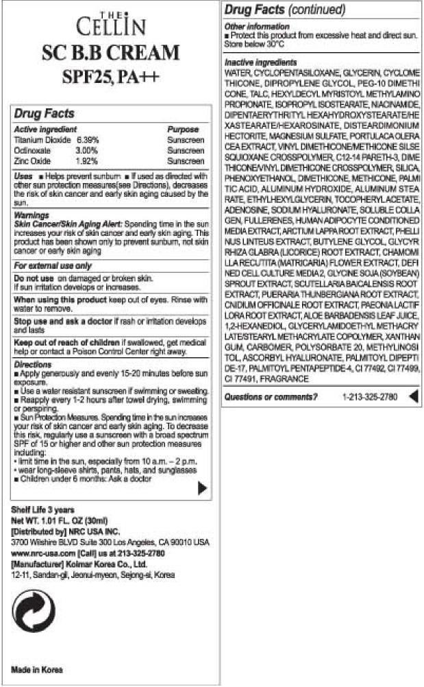 Pill image for The Cellin Sc Bb Cream Spf25 Pa