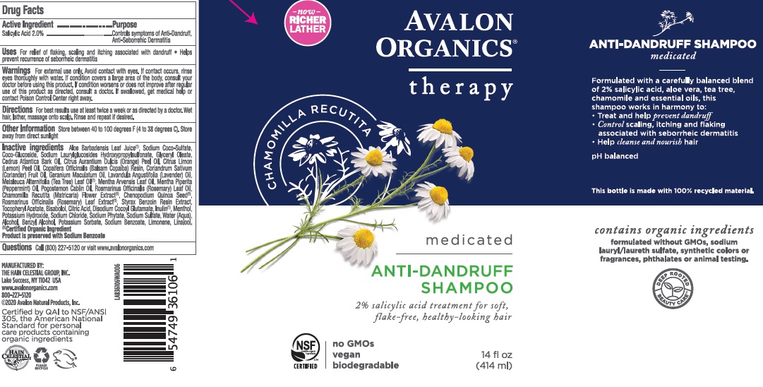 Pill image for Avalon Organic Anti-dandruff Shampoo