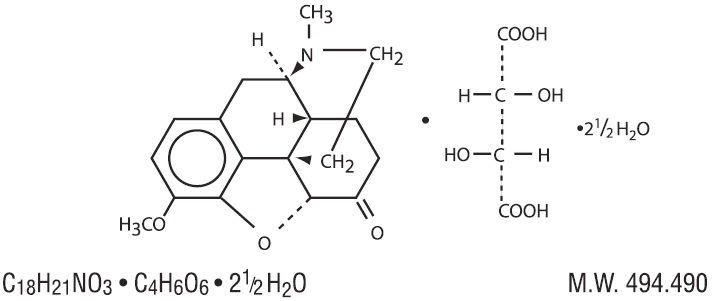 Pill image for hydrocodone bitartrate and acetaminophen tablets, usp
