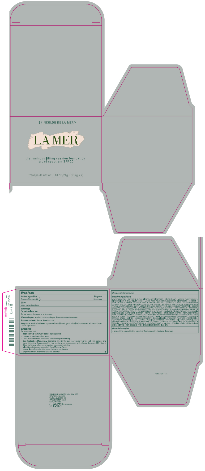 Pill image for La Mer The Luminous Lifting Cushion Foundation Broad Spectrum Spf 20