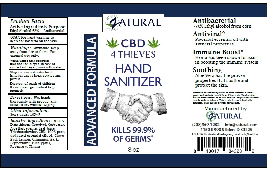 Pill image for Zatural Cbd 4 Thieves Hand Sanitizer
