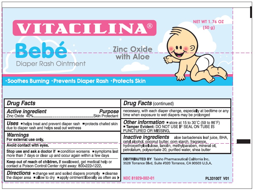 Pill image for Vitacilina Bebe Diaper Rash Ointment