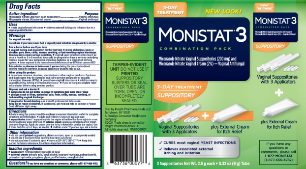 Pill image for Monistat 3 Cure Itch Relief_suppository-cream