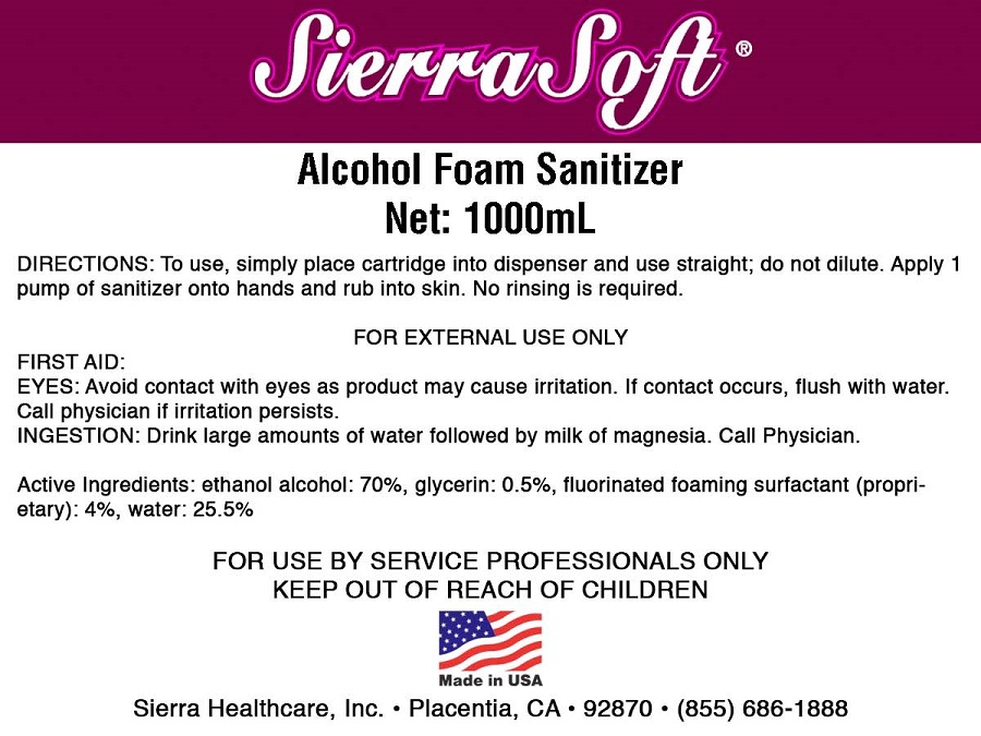Pill image for Cwgc - Sierra Soft Alcohol Foam Sanitizer (70415-102)