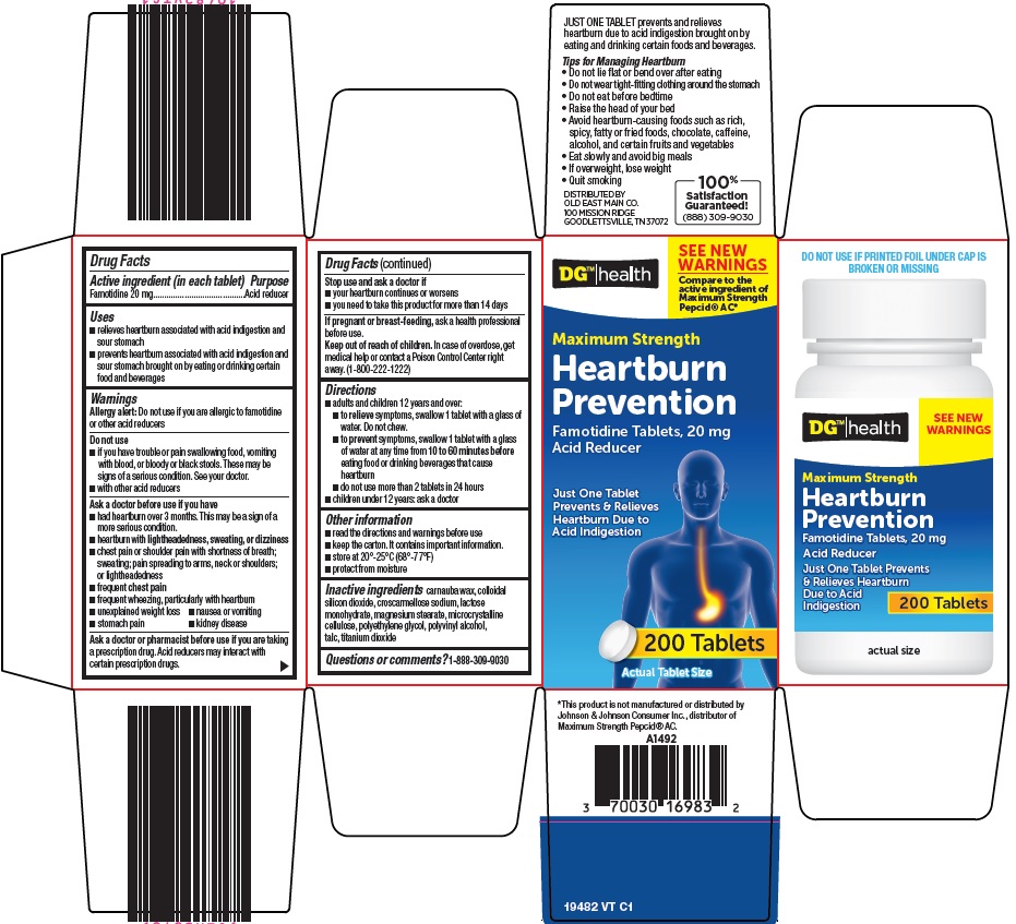 Pill image for Dolgencorp, Llc Heartburn Prevention Drug Facts