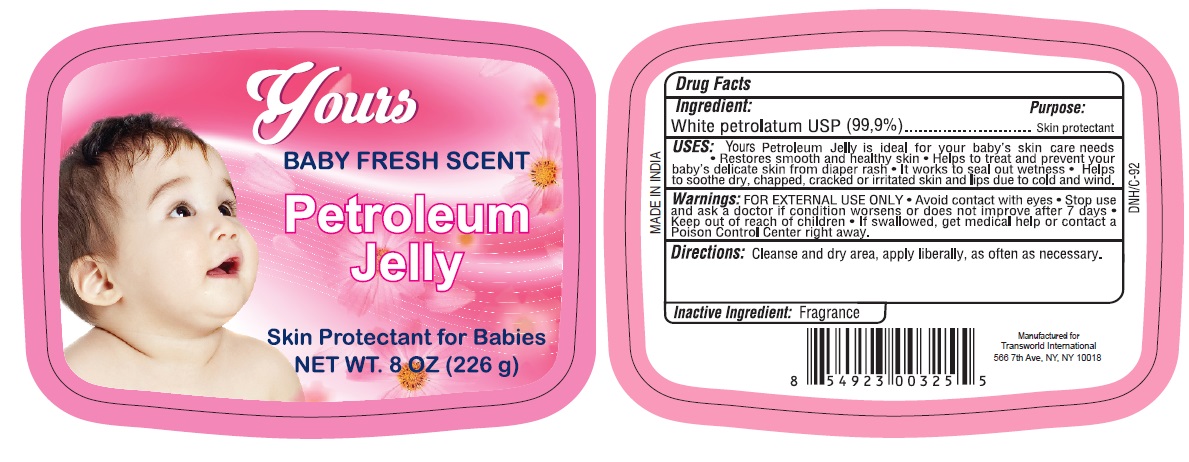 Pill image for Yours Baby Fresh Scent Petroleum Jelly