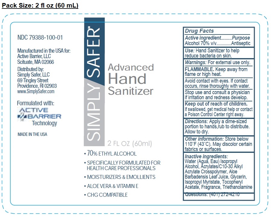 Pill image for Simply Safer Advanced hand Sanitizer