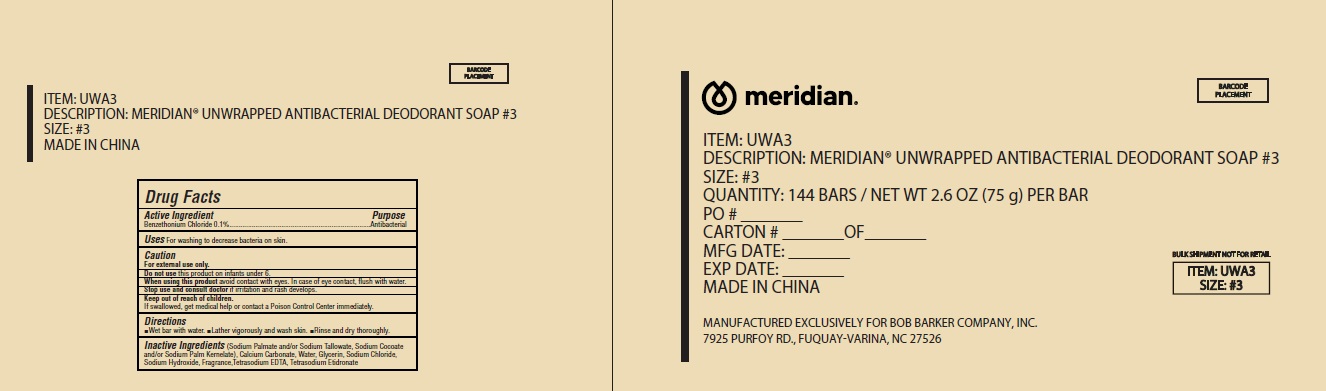Pill image for 85420-005 Meridian Unwraped Antibacterial Deodorant Soap