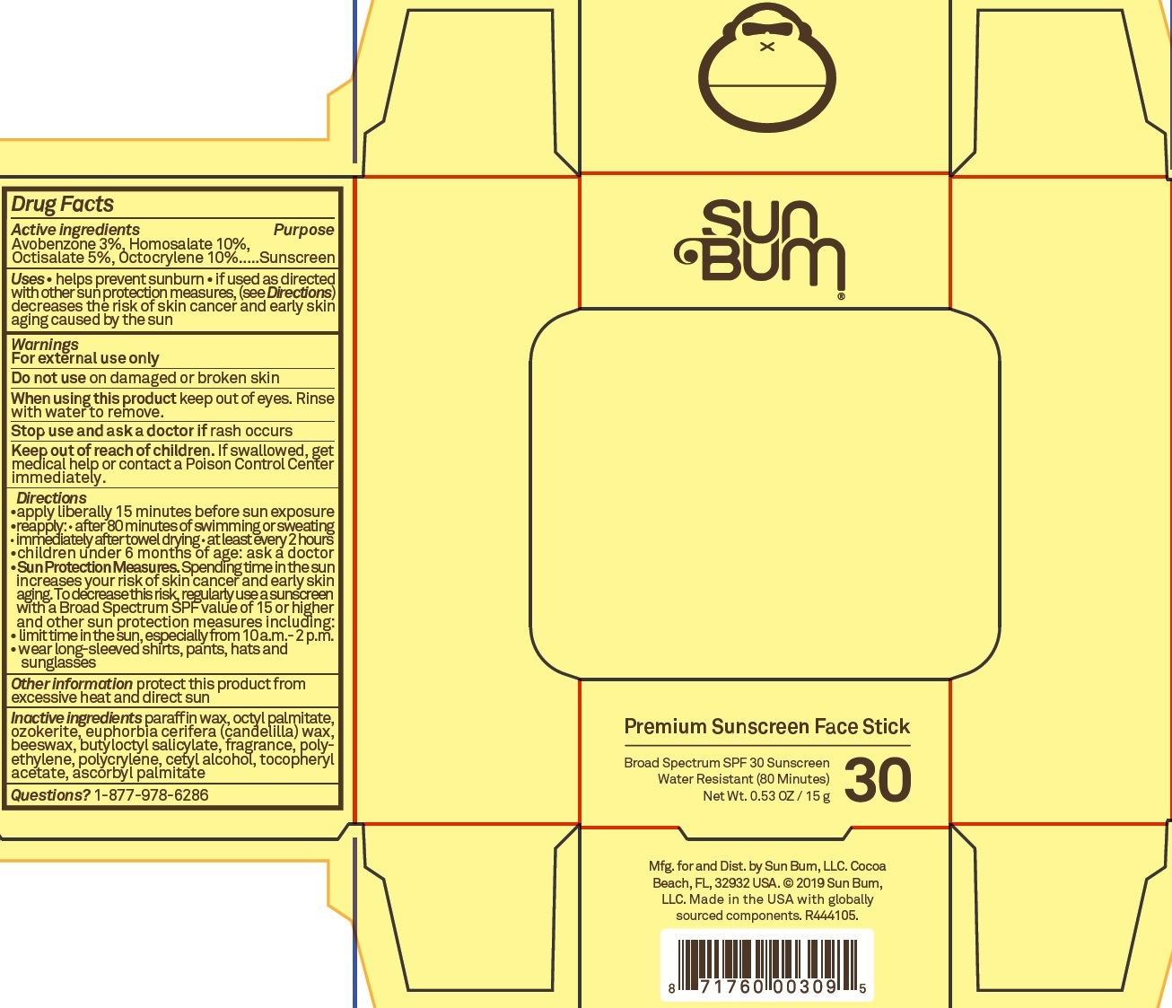 Pill image for Sun Bum Premium Sunscreen Face Stick Spf 30