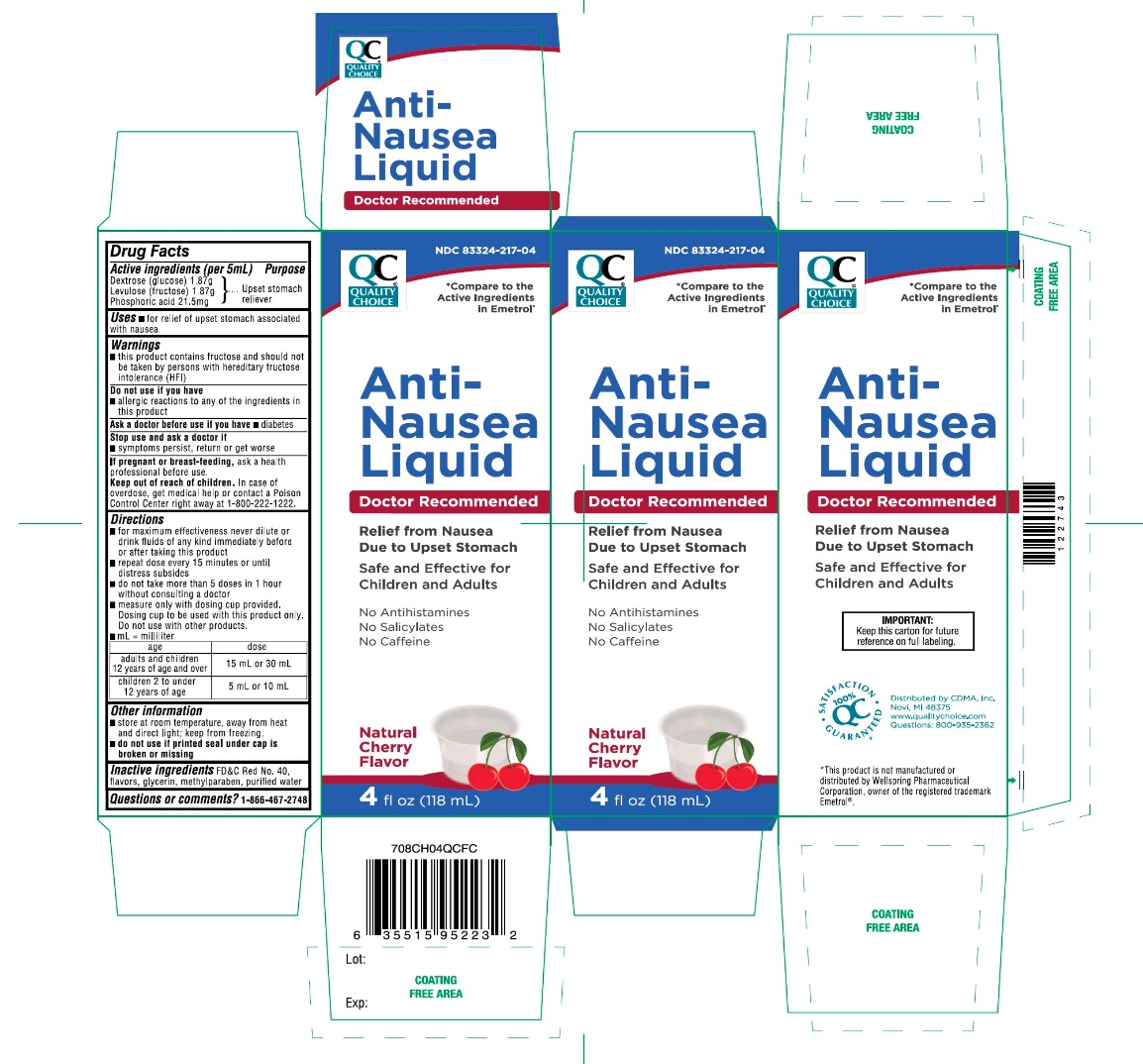 Pill image for Anti-nausea Liquid 4fl Oz (118ml) Cherry Flavor