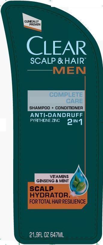 Pill image for Clear Men 2 In 1 Complete Care Anti Dandruff Shampoo And Conditioner