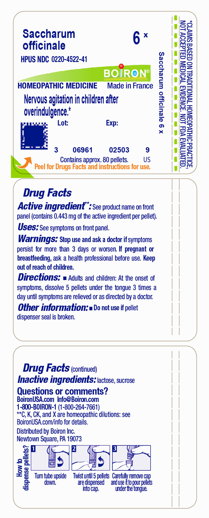 Pill image for Saccharum Officinale 6x
